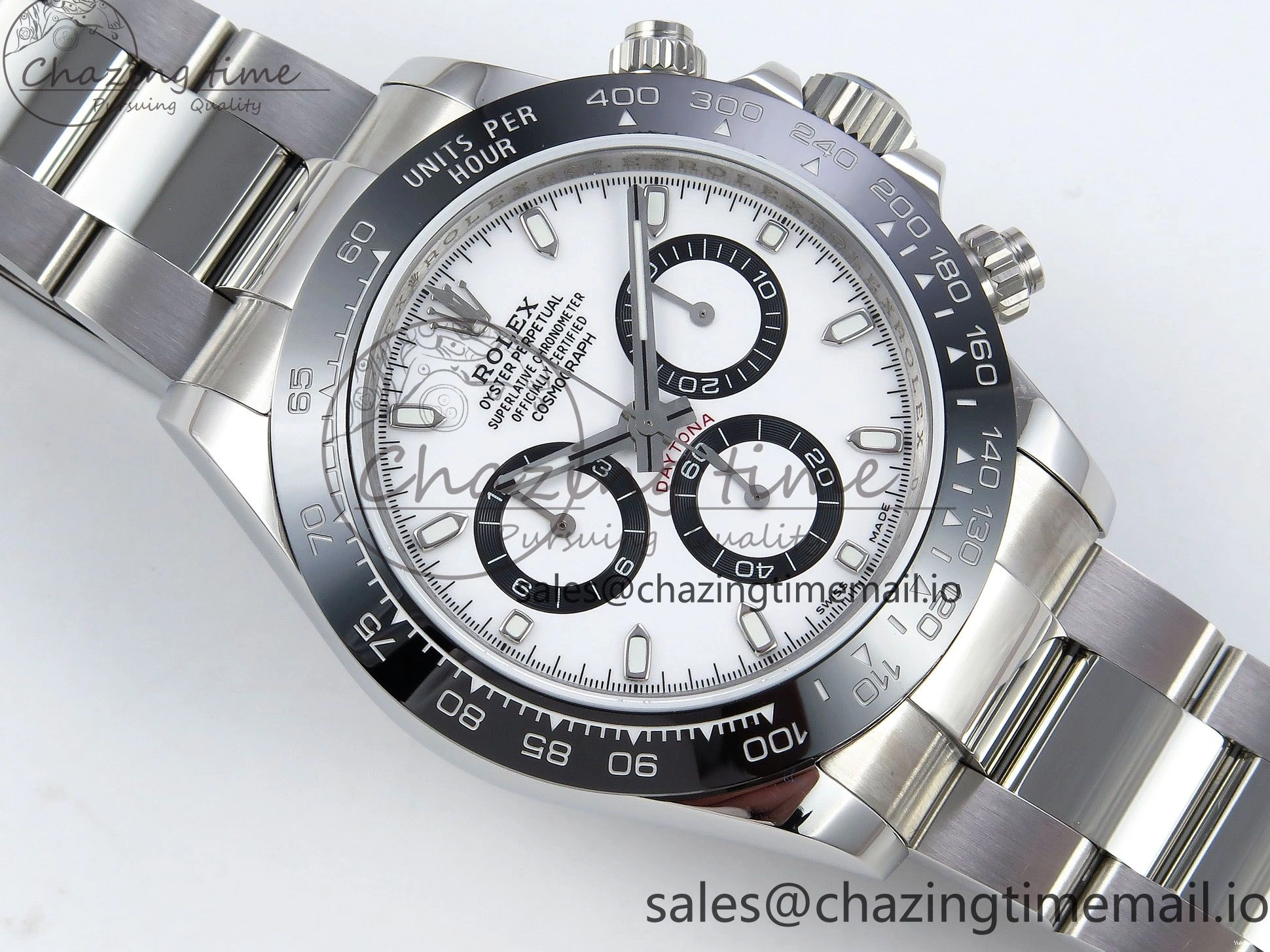 Best Edition QF SA4130 on 1:1 116500 White Dial SS Daytona Bracelet 0501